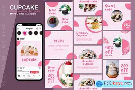 Cupcake - Food Instagram Post