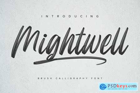 Mightwell - Brush Font