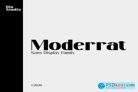 Moderrat - Modern Sans Display 7 Font