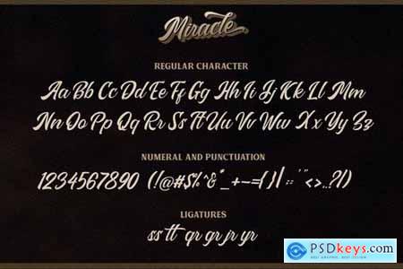 Miracle - Layered Script Font