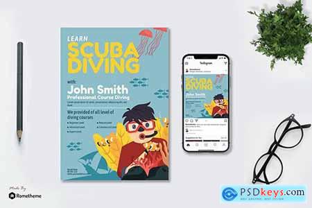 Scuba Diving Course - Flyer & Instagram GR