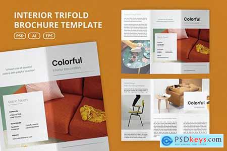 Interior Trifold Brochure Template