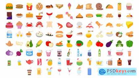100 Food & Drinks Icons 28181411