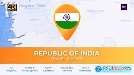 India Map - Republic of India Travel Map 28226837