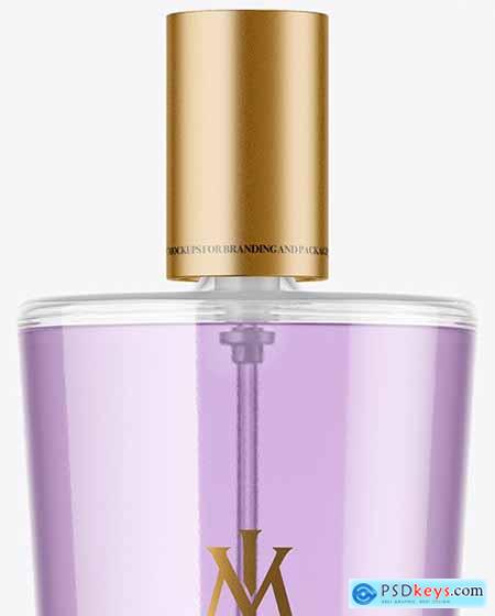 Clear Glass Perfume Bottle Mockup 65872