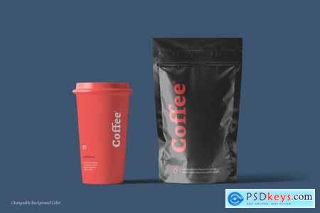 Coffee Pouch Packaging Mockups