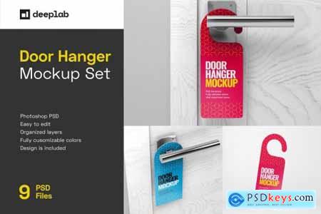 Door Hanger Mockup Set 5307401