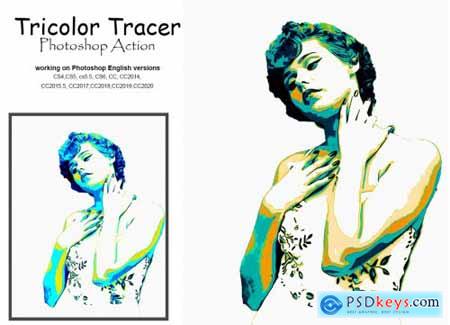 Tricolor Tracer Photoshop Action 5209958