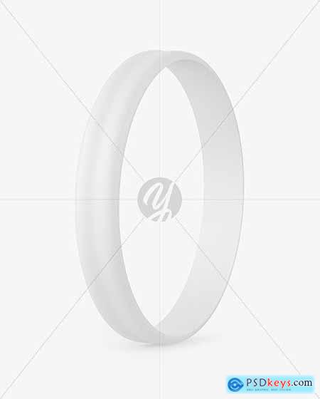 Matte Silicone Wristband Mockup 65812