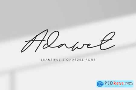 Adawet - Beautiful Signature Font