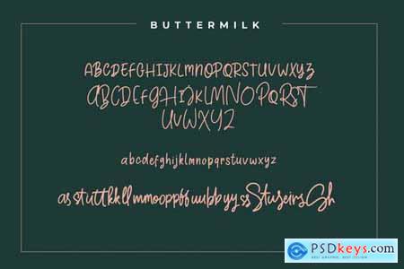 Cd Buttermilk Typeface