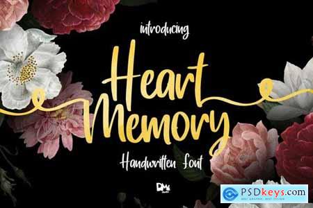 Heart Memory - Handwritten Font