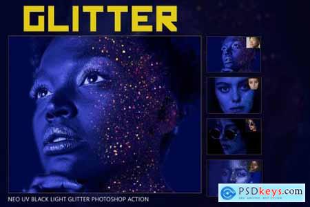 Neo UV Black Light Glitter Photoshop 5054406