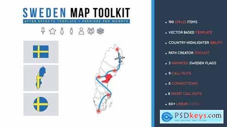 Sweden Map Toolkit 28358302