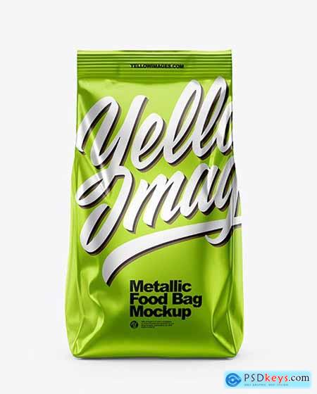 Metallic Food Bag Mockup 65847