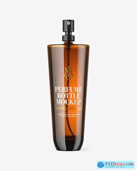 Amber Glass Perfume Bottle Mockup 65879