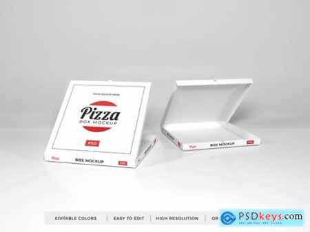 Realistic pizza box mockup 17 PSD