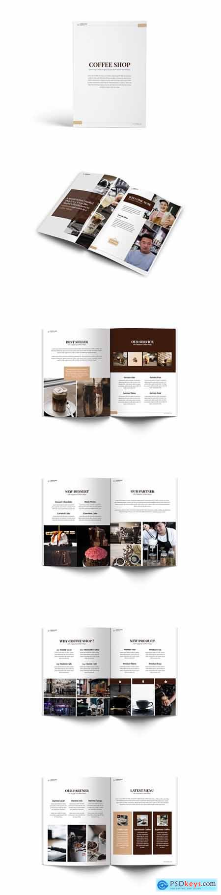 Coffee Shop A4 Brochure Template