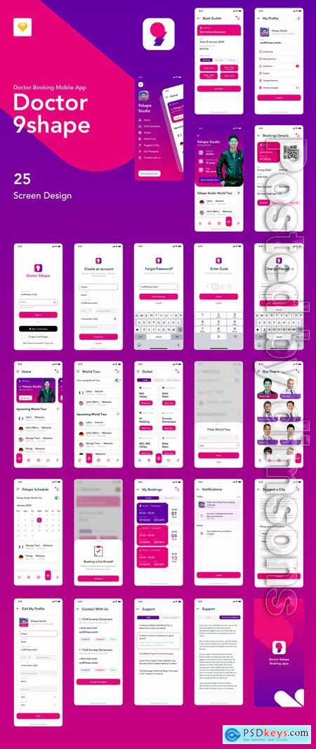 9shape Doctor Booking Apps IOS Ui Kit