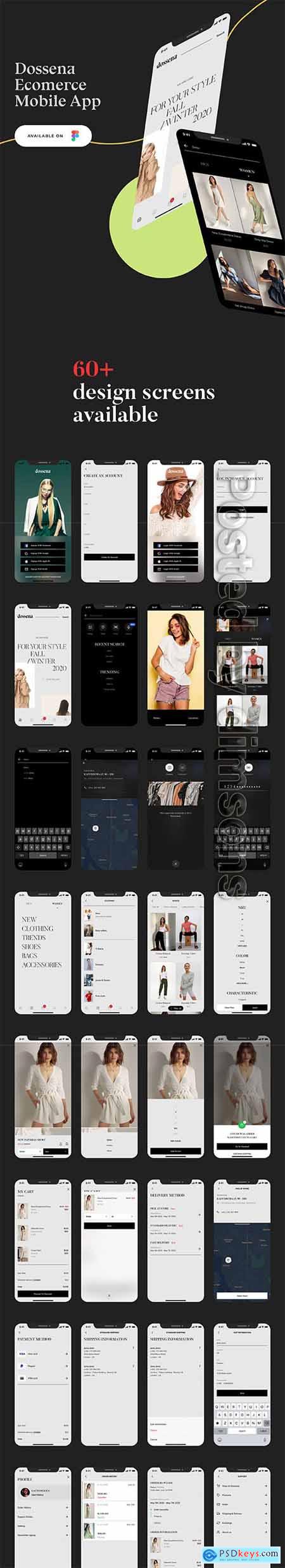 Dossena - fashion mobile application