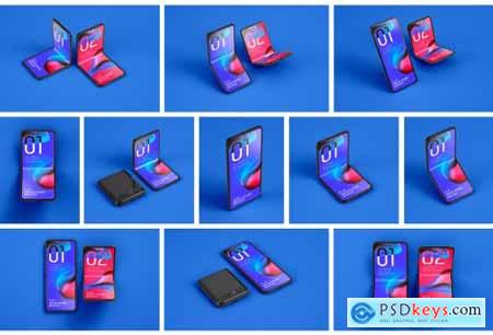 Galaxy Z Flip Mockup - Folding Phone 5354152