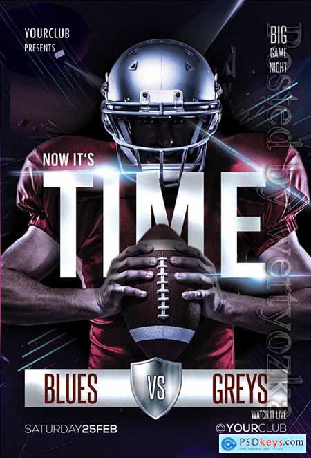 Football Time - Premium flyer psd template