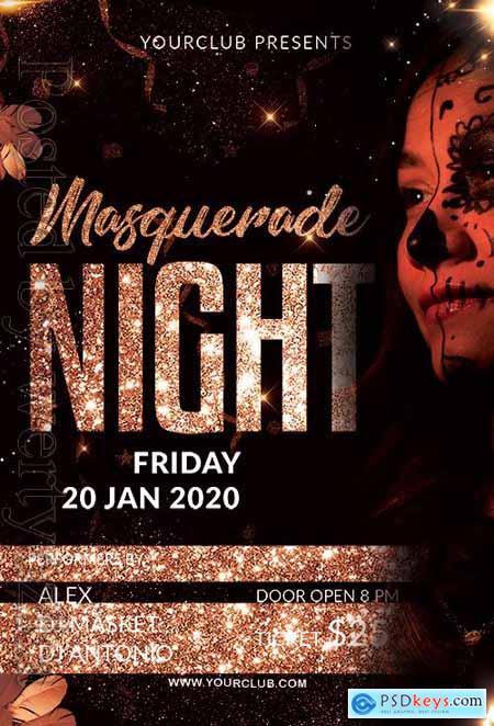 Masquerade Night - Premium flyer psd template