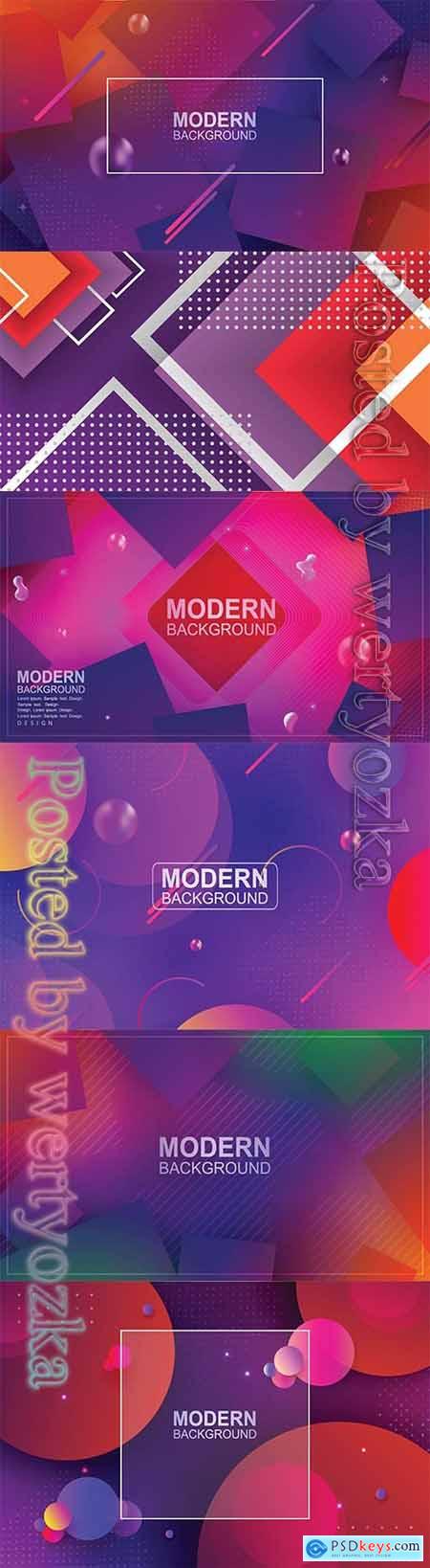 Abstract luxury vector backgrounds with different shapes # 5