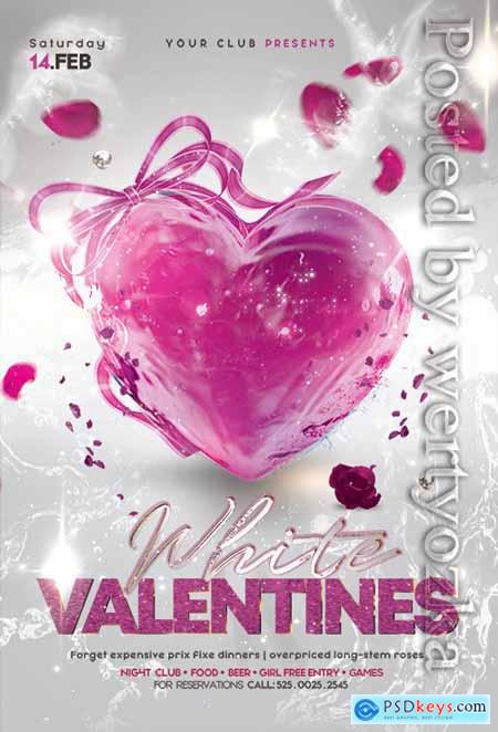 Elegant Valentines Day - Premium flyer psd template