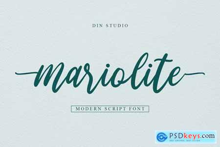 Mariolite-Modern Script Font