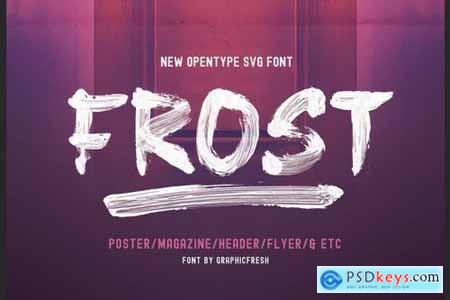 Frost SVG Font + Brushes
