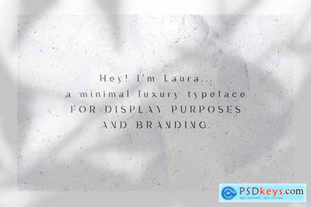 Laura - A Minimal Luxury Font