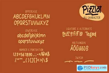 Pizzlat Fancy Font