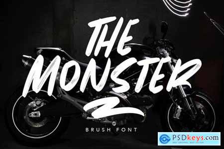 The Monster Brush Font