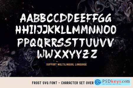Frost SVG Font + Brushes