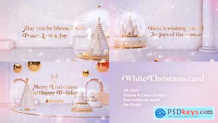White Christmas Card 25288884