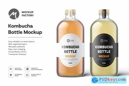 Kombucha Bottle Mockup 5193947