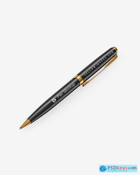 Metallic Pen w- Matte Finish Mockup 65816