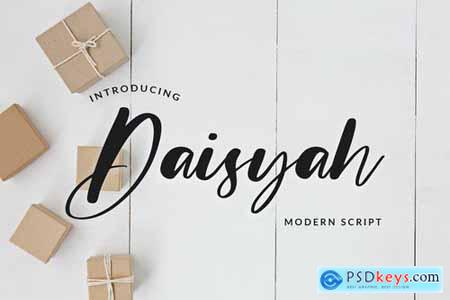 Daisyah Modern Script Font