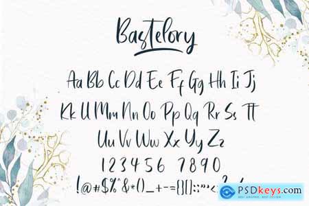 Bastelory Modern Script Font