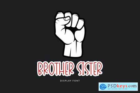 Brother Sister Display Font