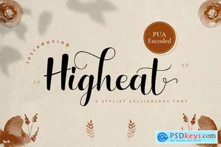 Highheat - Stylish Calligraphy Font