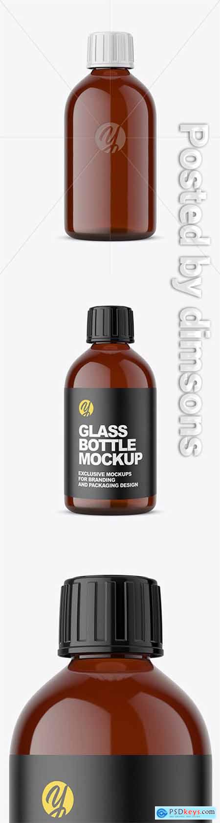 Pharmacy Glass Bottle Mockup 54251