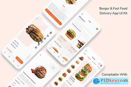 Burger & Fast Food Delivery App UI Kit