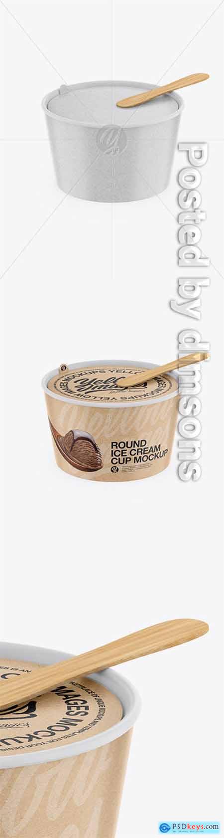 Kraft Ice Cream Cup Mockup 40428