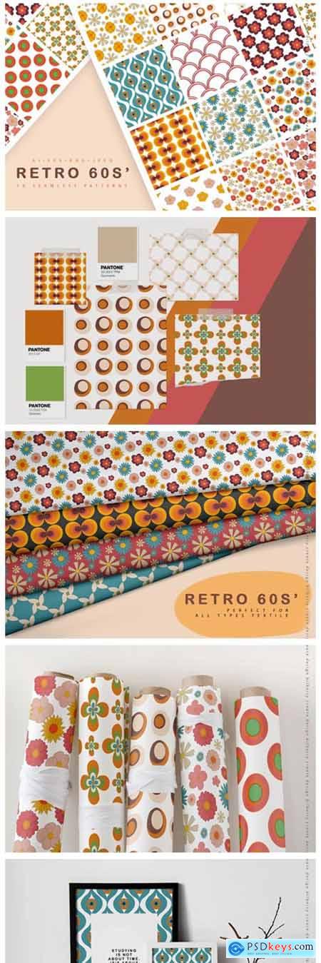 Retro 60s Seamless Pattern 5062405