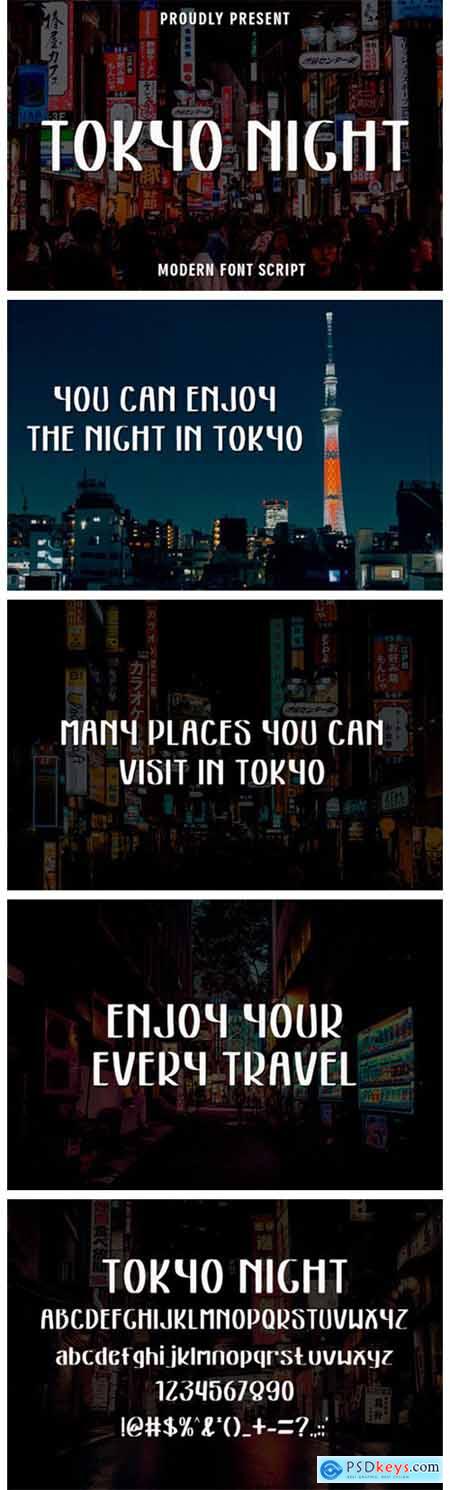 Tokyo Night Font