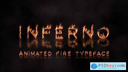 Inferno - Animated Fire Typeface 28383531