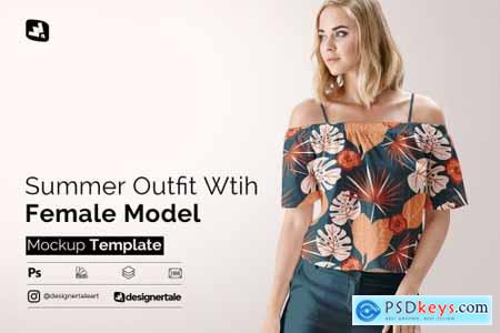 Female Summer Outfit Mockup 4971813