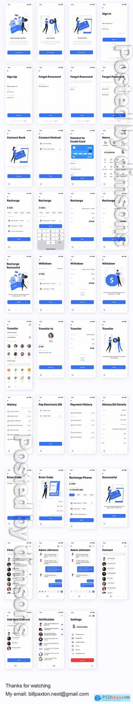 Kard - e-Wallet App Ui Kit